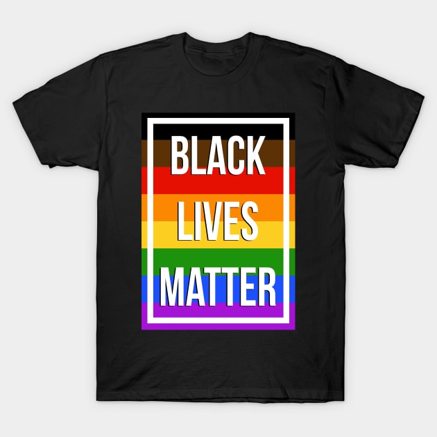 BLM - POC rainbow lgbt T-Shirt by schreynal